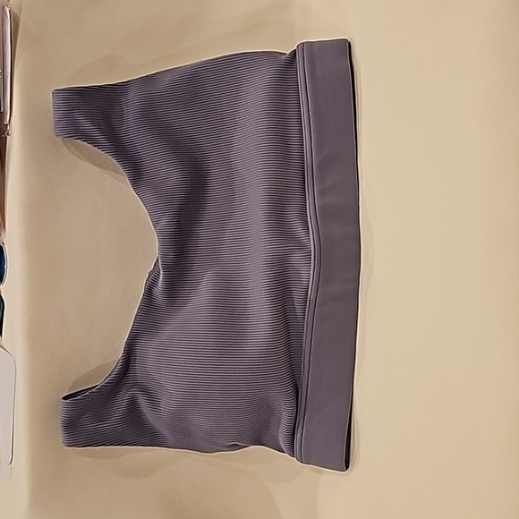 ATHLETA | Exhale Rib Bra, Tempest Violet - Picture 2 of 10